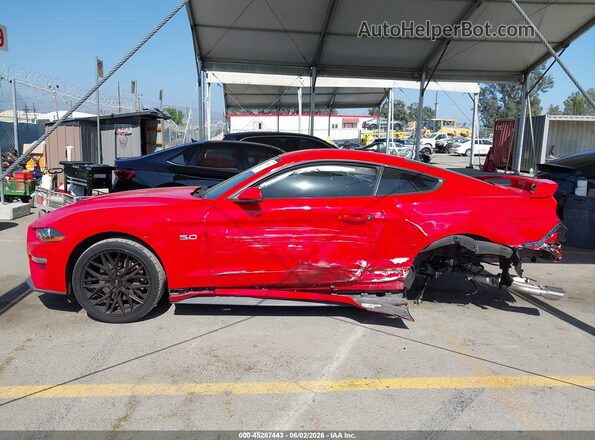 1FA6P8CF8K5159218 2019 FORD MUSTANG Red სალონის 360-გრადუსიანი ხედი