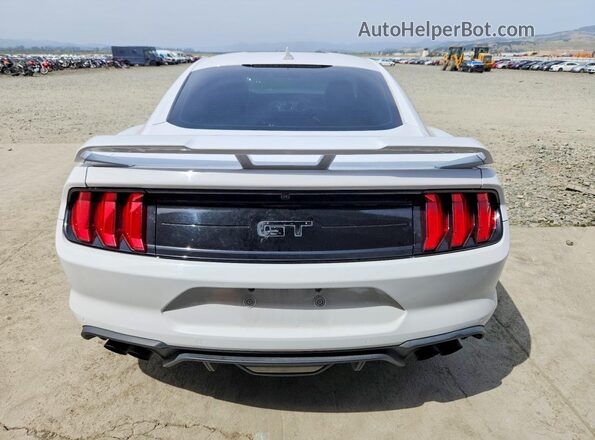 1FA6P8CF8N5129656 2022 FORD MUSTANG White Вид ззаду