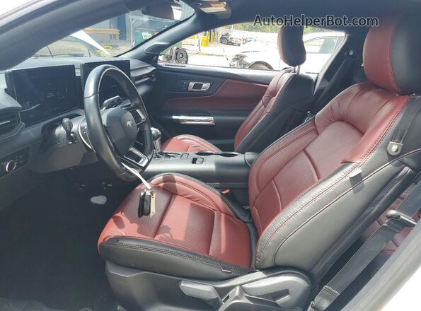 1FA6P8CF8R5411396 2024 FORD MUSTANG White Սալոնի դիմացի տեսք