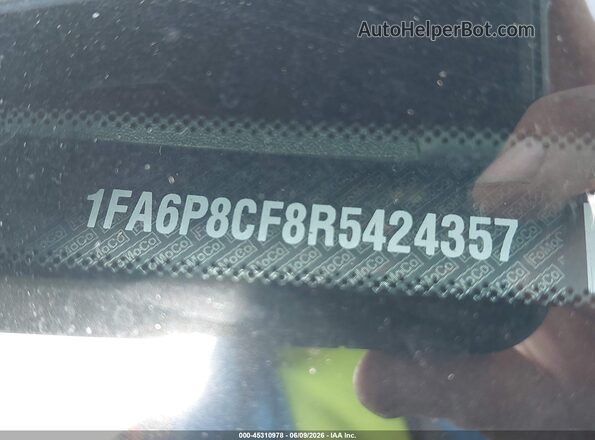 1FA6P8CF8R5424357 2024 FORD MUSTANG Silver Engine compartment view