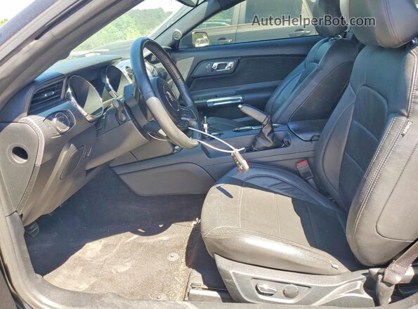 1FA6P8CF9G5255169 2016 FORD MUSTANG Black Front interior view