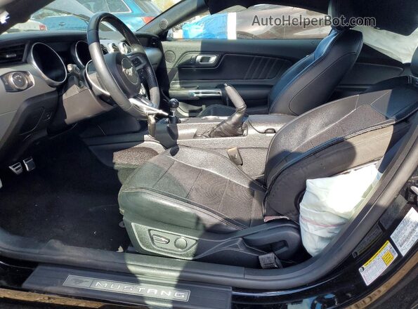 1FA6P8CF9K5152620 2019 FORD MUSTANG Black წინა სალონის ხედი