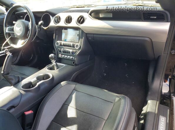 1FA6P8CF9K5152620 2019 FORD MUSTANG Black წინა პანელის ხედი