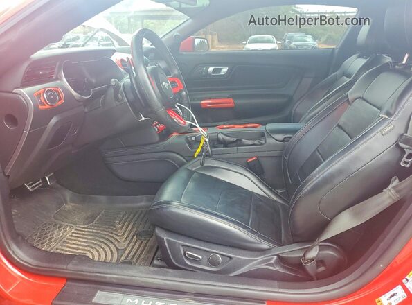 1FA6P8CF9K5180529 2019 FORD MUSTANG Red Vista interior delantera