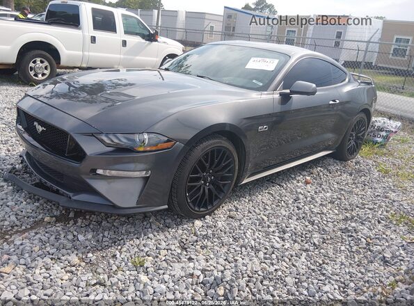 1FA6P8CF9K5197301 2019 FORD MUSTANG Gray Przód lewy