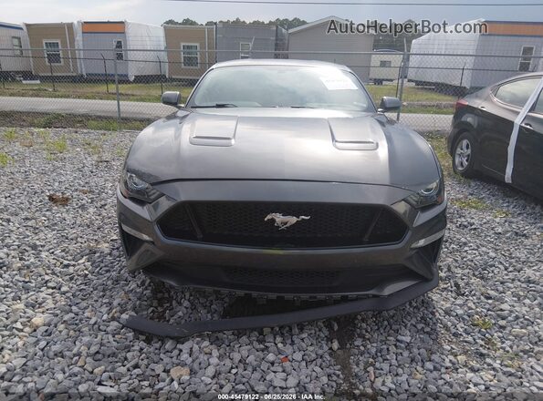 1FA6P8CF9K5197301 2019 FORD MUSTANG Gray Widok zestawu wskaźników
