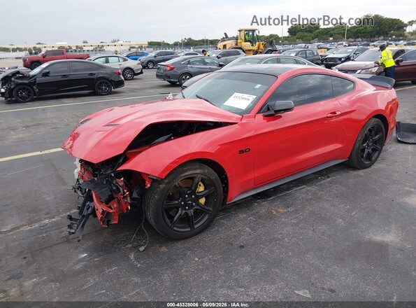 1FA6P8CF9L5108229 2020 FORD MUSTANG Red Przód lewy