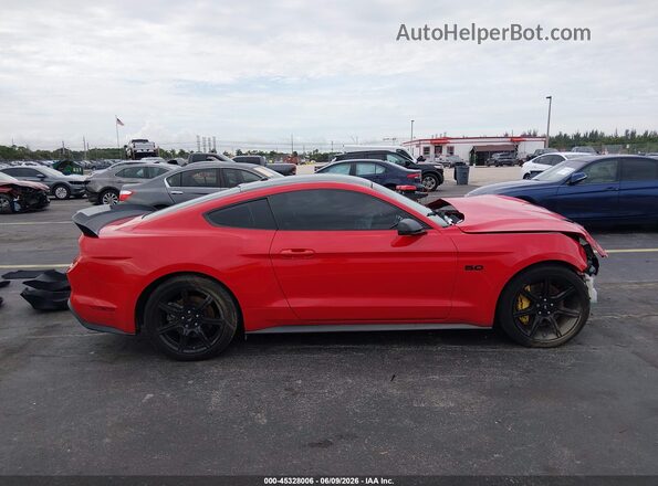 1FA6P8CF9L5108229 2020 FORD MUSTANG Red Widok wnętrza z tyłu