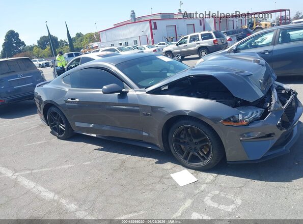 1FA6P8CF9L5114239 2020 FORD MUSTANG Gray Вид задньої частини салону