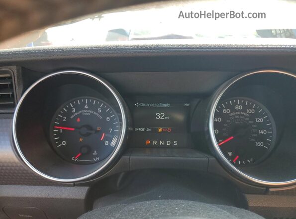 1FA6P8CF9L5126603 2020 FORD MUSTANG Orange Вид щитка приладів