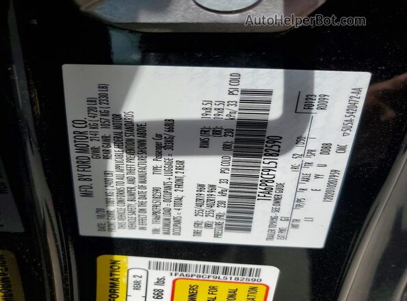 1FA6P8CF9L5182590 2020 FORD MUSTANG Black 