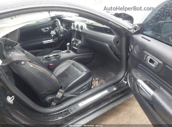 1FA6P8CF9M5135237 2021 FORD MUSTANG Черный Вид салона спереди