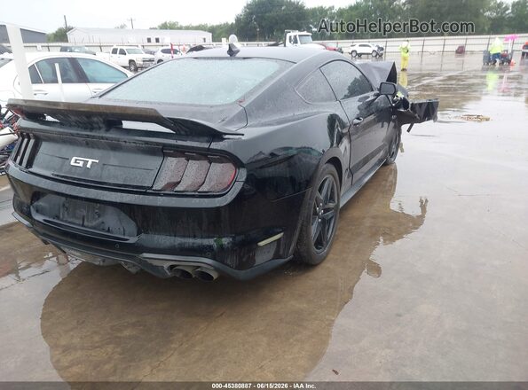 1FA6P8CF9M5135237 2021 FORD MUSTANG Черный Задняя правая четверть