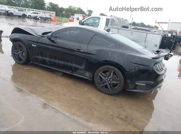 1FA6P8CF9M5135237 2021 FORD MUSTANG Черный Задняя левая четверть
