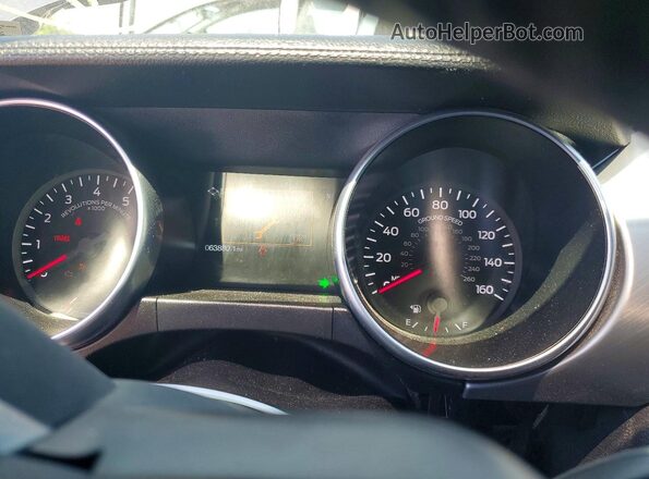 1FA6P8CF9P5301826 2023 FORD MUSTANG Black Вид щитка приладів