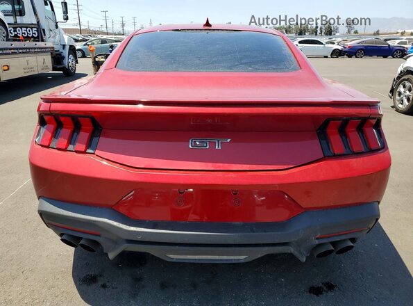 1FA6P8CF9R5407809 2024 FORD MUSTANG Red Rear view
