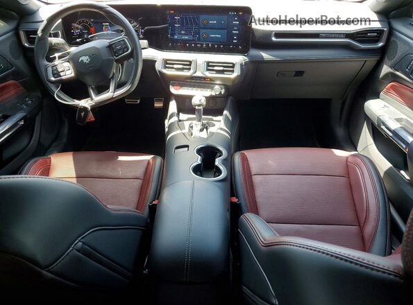 1FA6P8CF9R5407809 2024 FORD MUSTANG Red Dashboard view