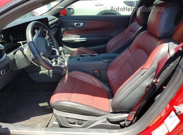 1FA6P8CF9R5407809 2024 FORD MUSTANG Red Front interior view