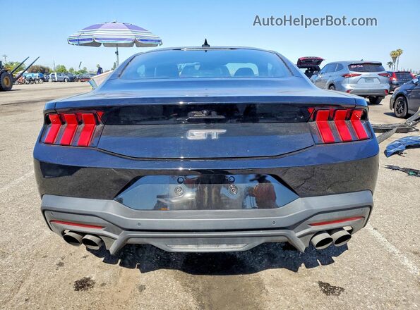 1FA6P8CF9R5412489 2024 FORD MUSTANG Black Вид ззаду