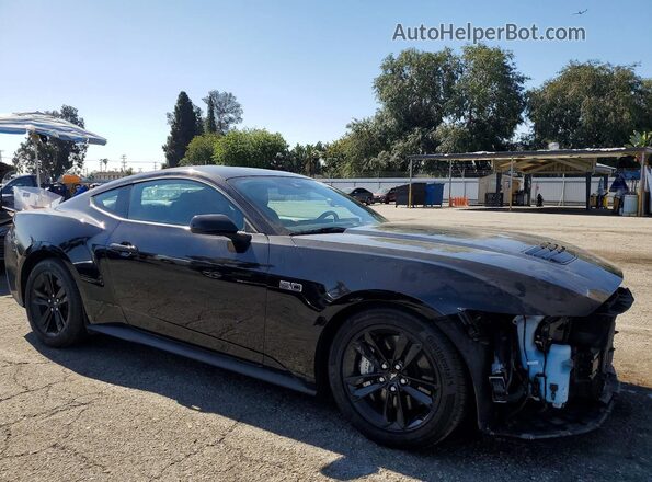 1FA6P8CF9R5412489 2024 FORD MUSTANG Black Передня права чверть
