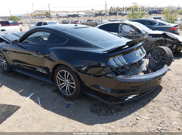 1FA6P8CFXH5344296 2017 FORD MUSTANG Черный Задняя левая четверть
