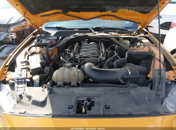 1FA6P8CFXJ5113677 2018 FORD MUSTANG Оранжевый Вид сзади