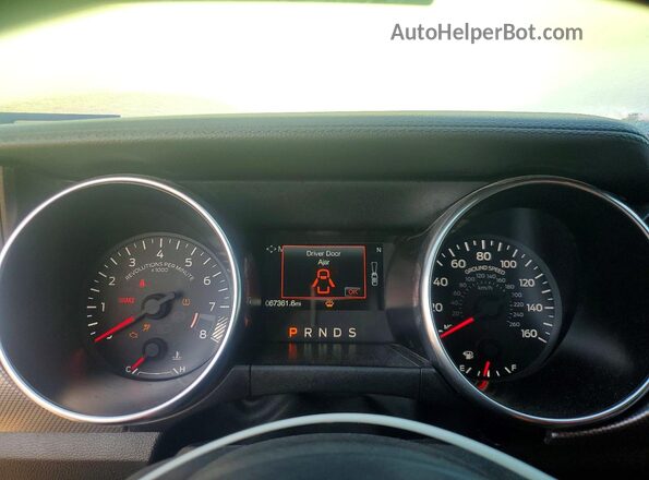 1FA6P8CFXL5191380 2020 FORD MUSTANG Green Instrument cluster view