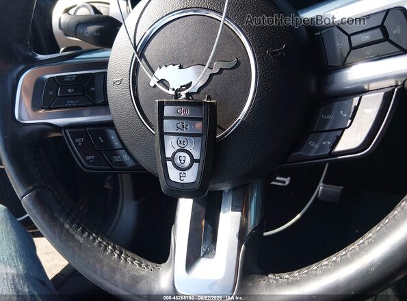 1FA6P8CFXM5122366 2021 FORD MUSTANG Dark Blue Vista trasera