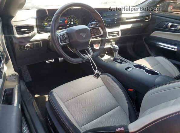 1FA6P8CFXS5418548 2025 FORD MUSTANG Gray წინა პანელის ხედი