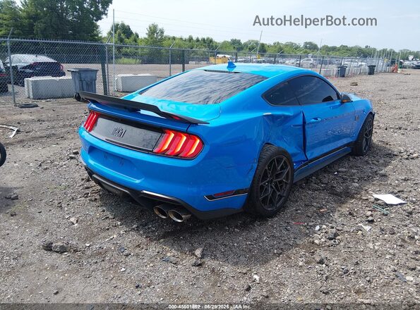 1FA6P8R00N5554033 2022 FORD MUSTANG Blue Trasero derecho