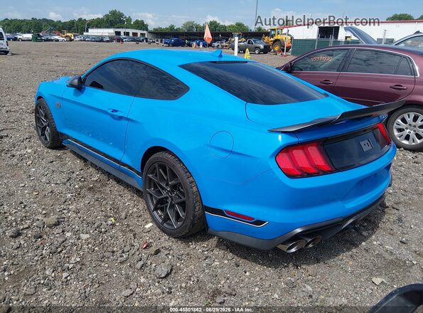 1FA6P8R00N5554033 2022 FORD MUSTANG Blue Trasero izquierdo
