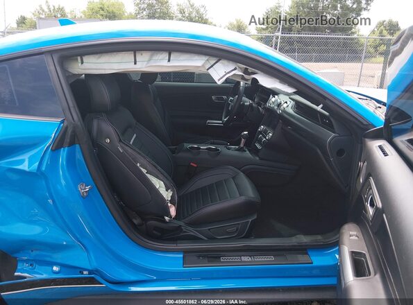 1FA6P8R00N5554033 2022 FORD MUSTANG Blue Vista interior delantera