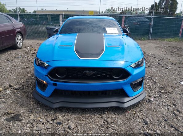 1FA6P8R00N5554033 2022 FORD MUSTANG Blue Vista del cuadro de instrumentos