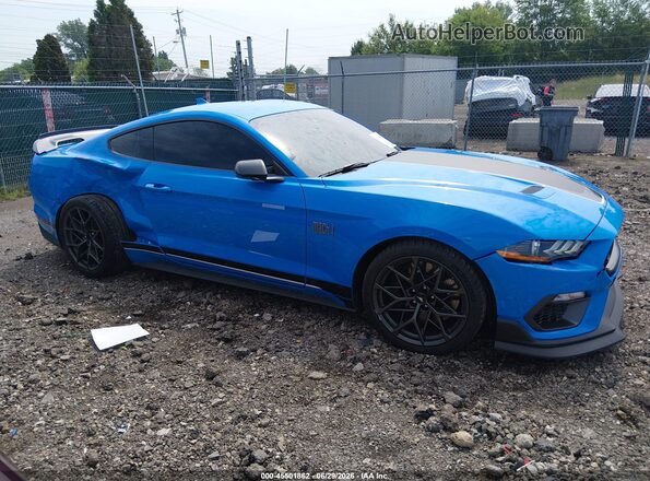 1FA6P8R00N5554033 2022 FORD MUSTANG Blue Vista interior trasera