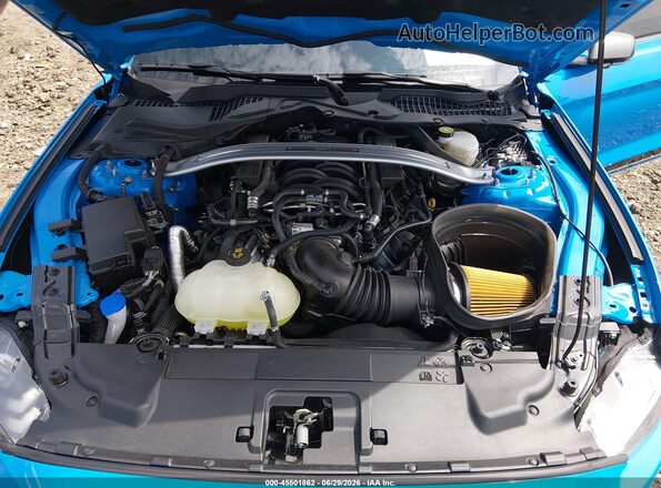 1FA6P8R00N5554033 2022 FORD MUSTANG Blue Vista trasera