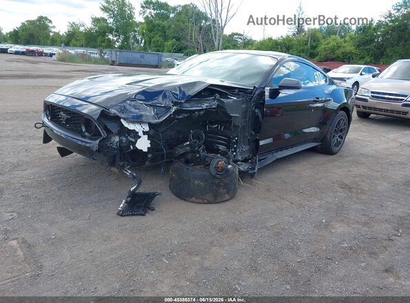1FA6P8R04M5554261 2021 FORD MUSTANG Black Przód lewy