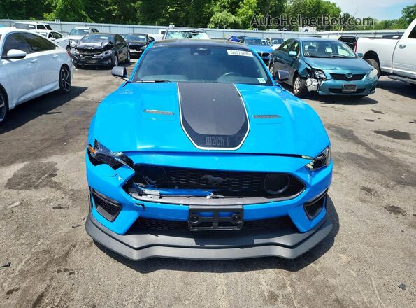 1FA6P8R07P5502076 2023 FORD MUSTANG Blue Front view