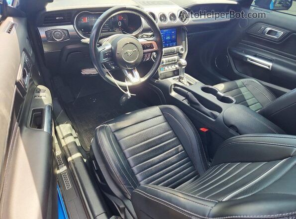 1FA6P8R07P5502076 2023 FORD MUSTANG Blue Dashboard view