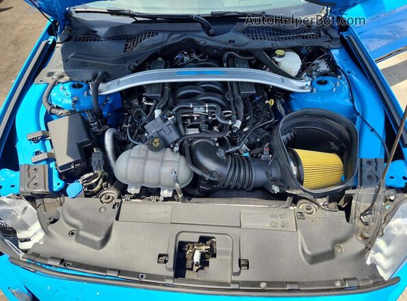 1FA6P8R07P5502076 2023 FORD MUSTANG Blue Rear interior view