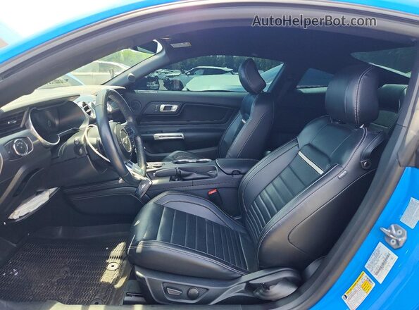 1FA6P8R07P5502076 2023 FORD MUSTANG Blue Front interior view