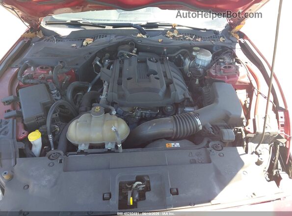 1FA6P8TH0J5132305 2018 FORD MUSTANG Бордовый Вид сзади