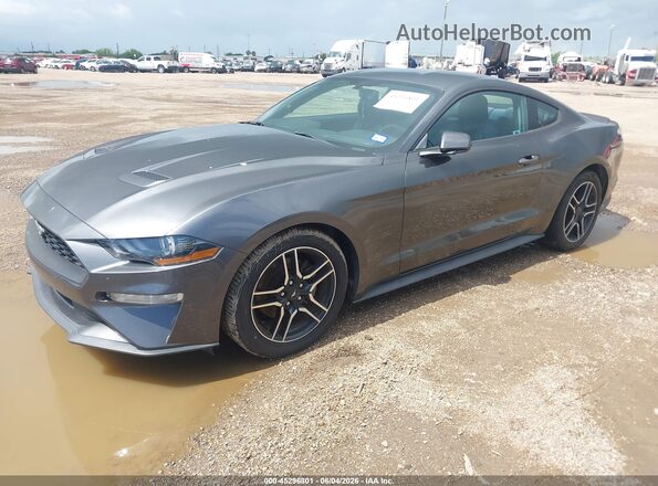 1FA6P8TH0K5192974 2019 FORD MUSTANG Серый Передняя левая четверть