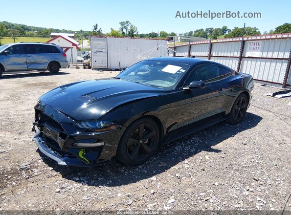 1FA6P8TH0M5153269 2021 FORD MUSTANG Черный Передняя левая четверть