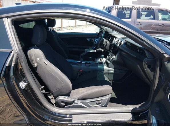 1FA6P8TH0M5153269 2021 FORD MUSTANG Черный Вид салона спереди