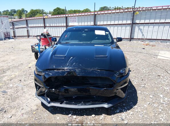 1FA6P8TH0M5153269 2021 FORD MUSTANG Черный Вид щитка приборов