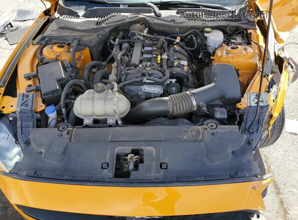 1FA6P8TH0N5125912 2022 FORD MUSTANG Yellow Вид задньої частини салону