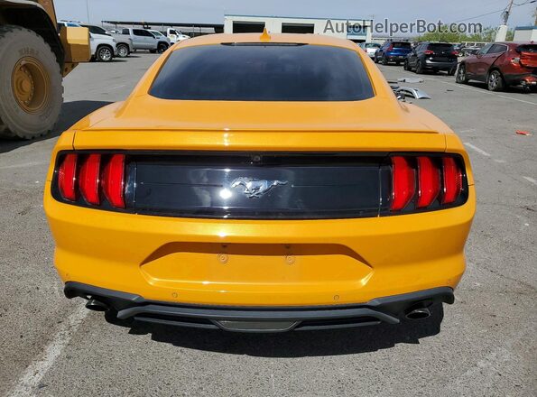 1FA6P8TH0N5125912 2022 FORD MUSTANG Yellow Вид ззаду