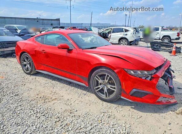 1FA6P8TH0R5145602 2024 FORD MUSTANG Red Передня права чверть