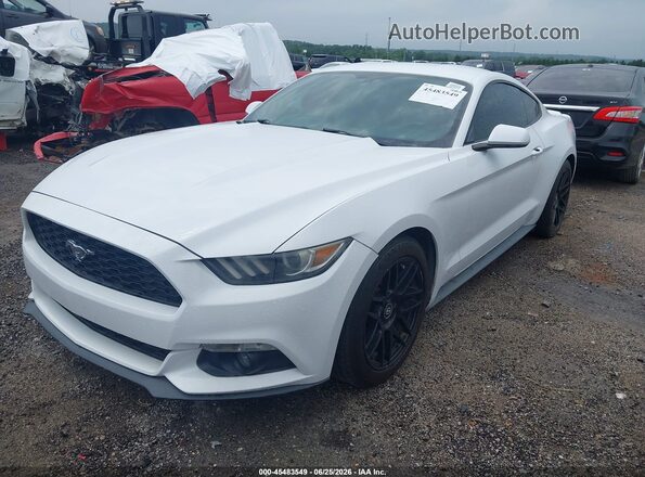 1FA6P8TH1G5279256 2016 FORD MUSTANG White Vista tres cuartos delantera izquierda