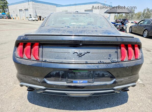 1FA6P8TH1J5105016 2018 FORD MUSTANG Black Rear view